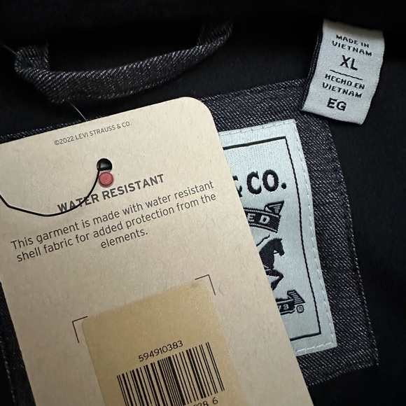 Levi's jacket men XL .Soft Shell Stand Collar Jacket - Men's - Graphite Heather - Picture 6 of 9